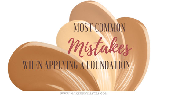 Most common mistakes when applying a foundation